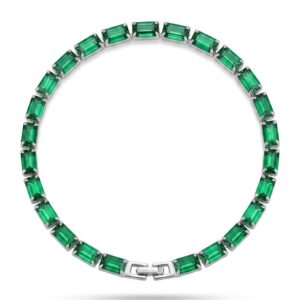 GREEN TENNIS BRACELET